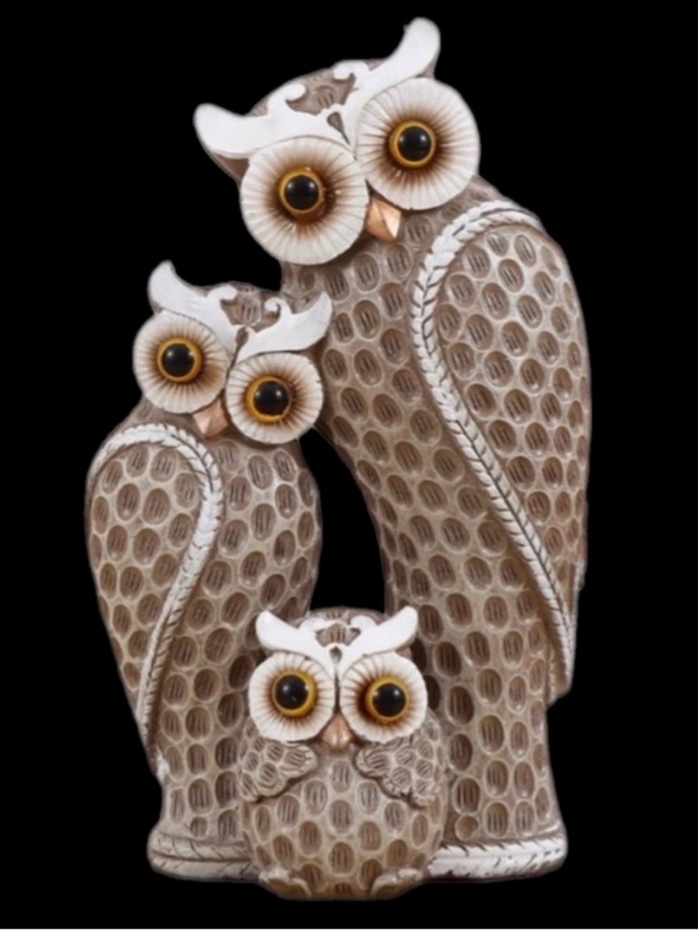 Resign Owl Family Figurine - Picture 12 of 12